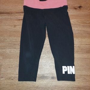 PINK leggings capris